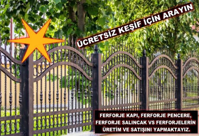 Dekoratif Ferforje Duvar Üstü Korkuluklar İstanbul